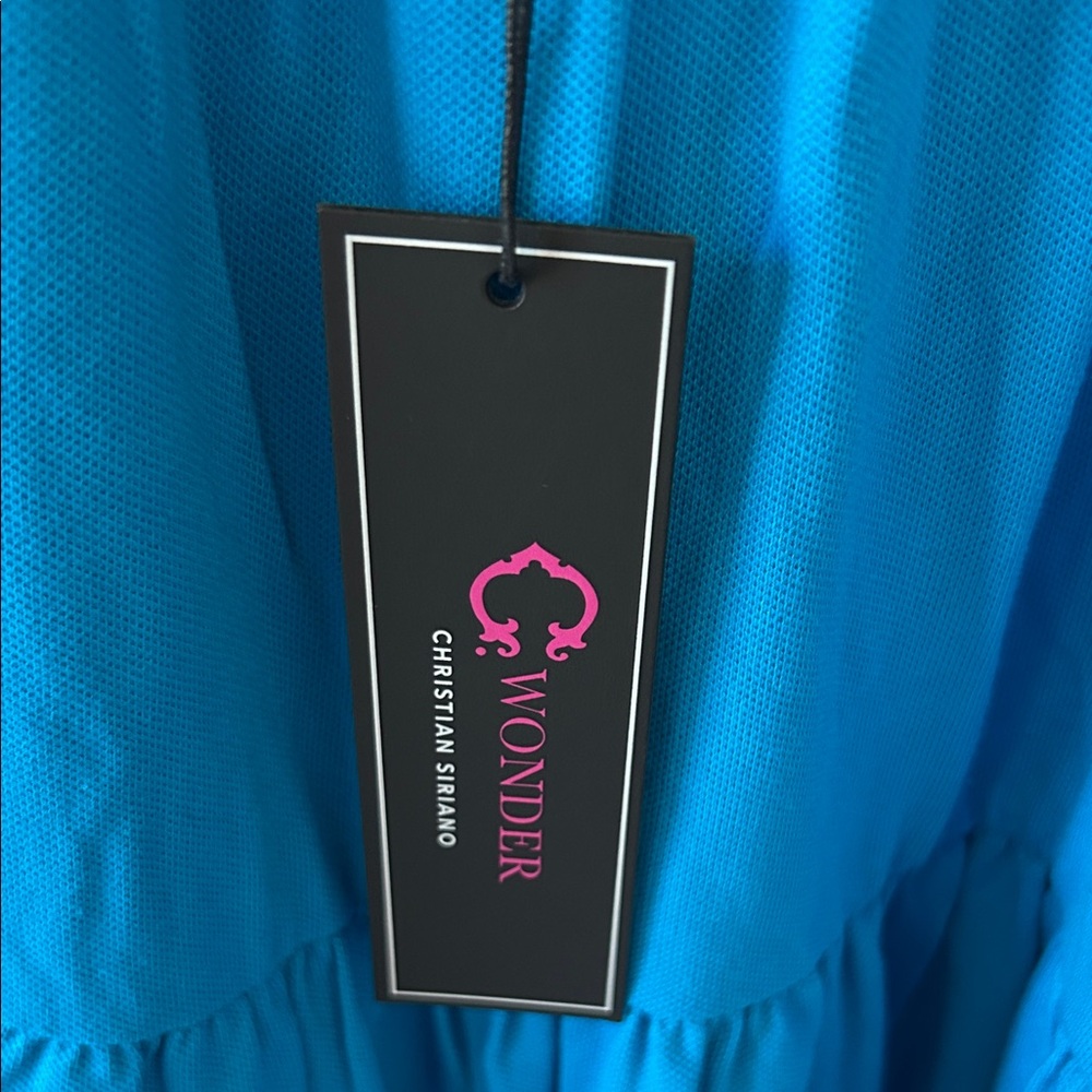 Christian Siriano Blue Maxi Dress - Picture 3 of 3